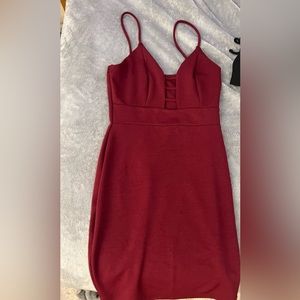 Maroon dress. Size Medium. Not sure brand